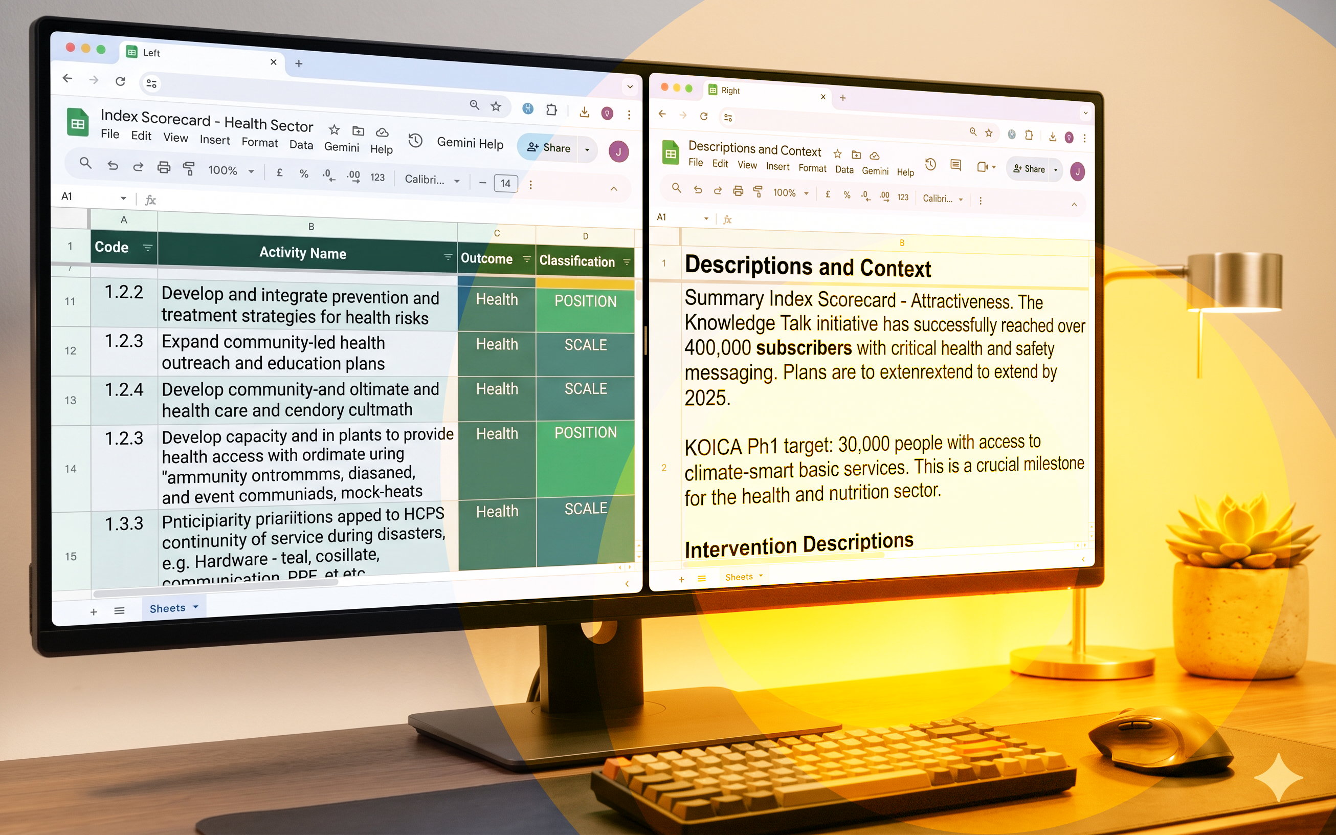 Hotspot heatmap: hazard and vulnerability index